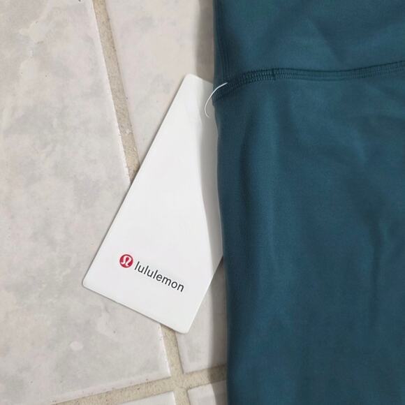 Lululemon Wunder Train HR Crop 23" in Storm Teal - Size 14 - Picture 7 of 7